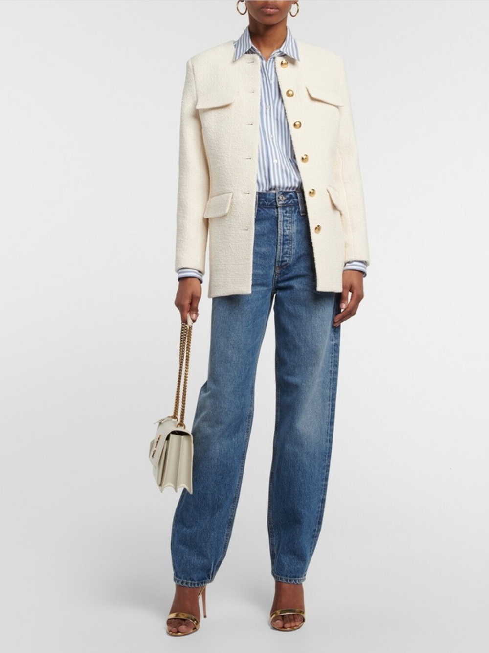 Nili Lotan - Mael striped cotton poplin shirt - Picture 2 of 11